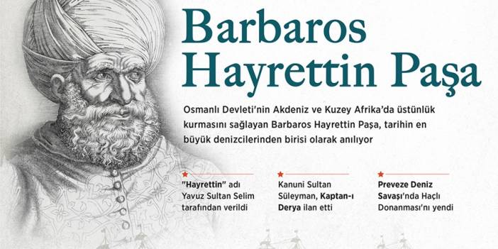 Barbaros Hayrettin Paşa, vefatının 475. yılında anılıyor