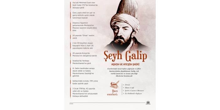 “Aşkın ve ateşin şairi: Şeyh Galip”