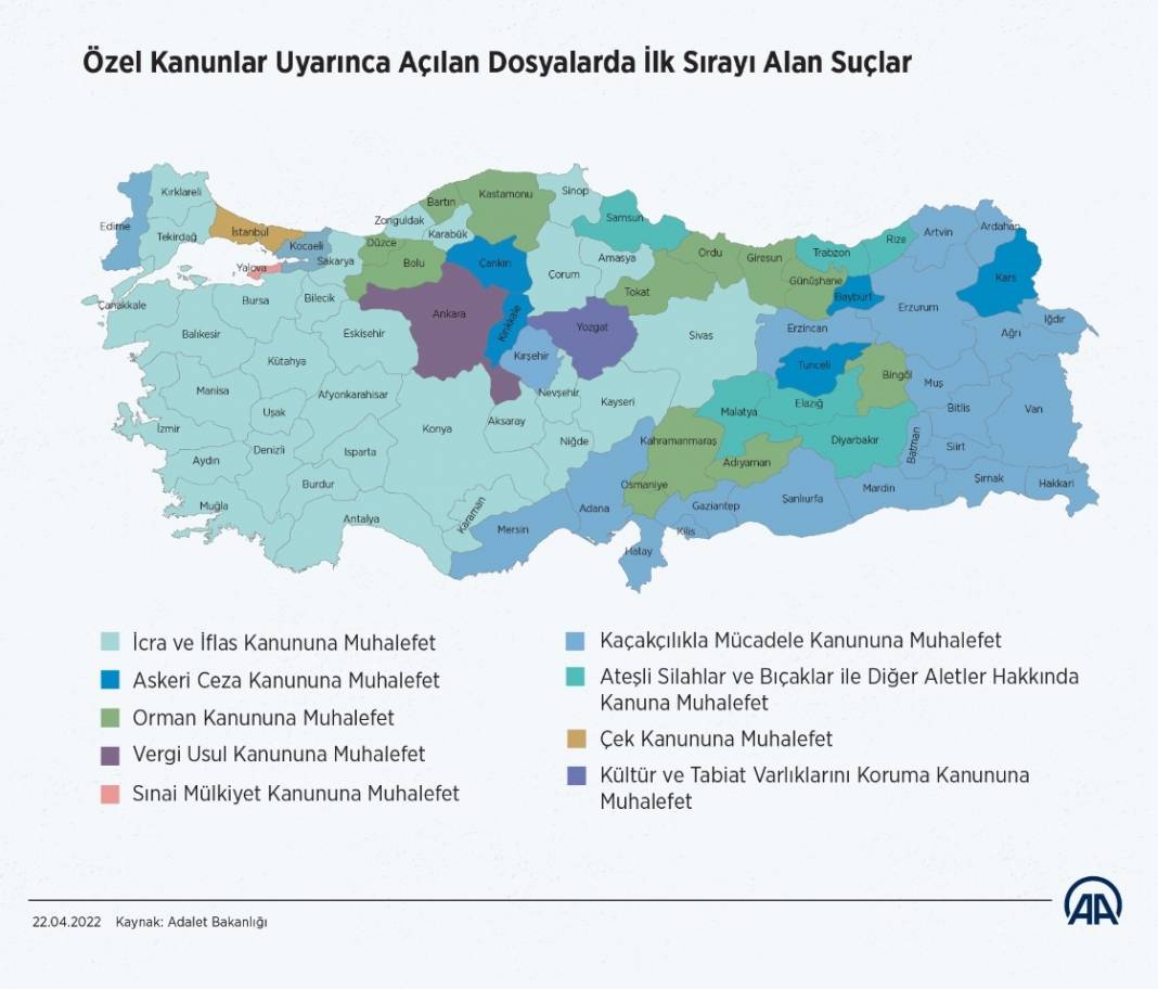 Adalet Bakanlığı Türkiye'nin "Suç Atlası"nı hazırladı 2