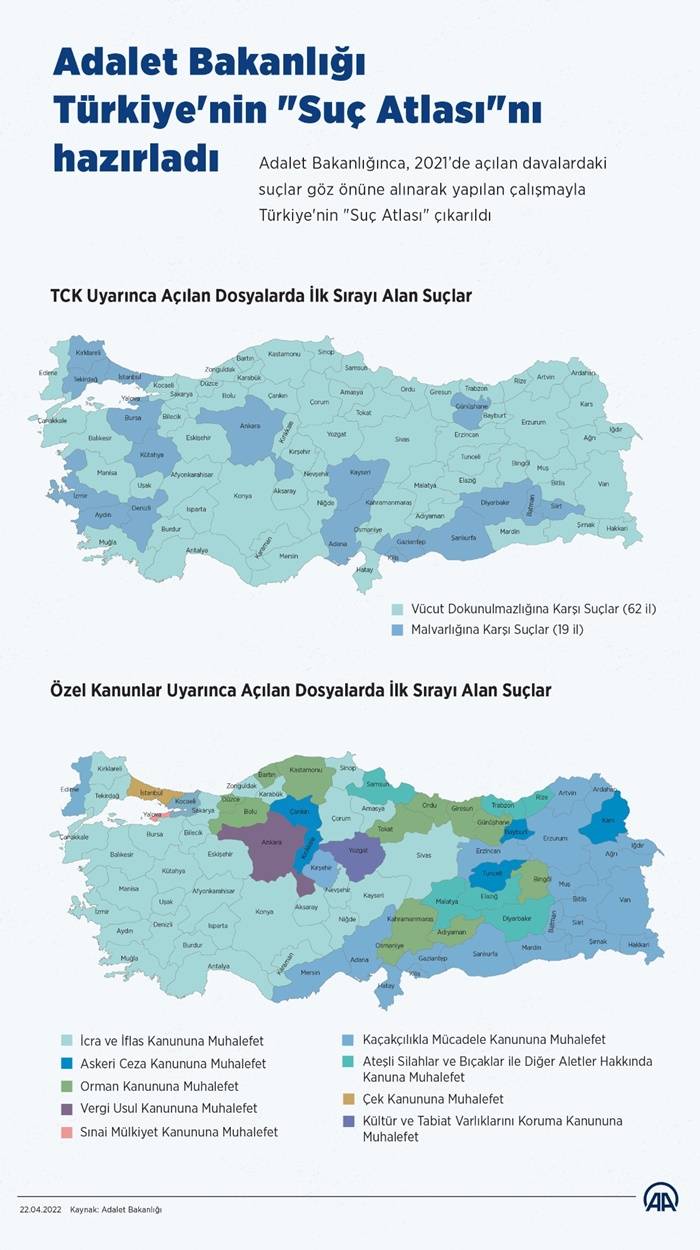 Adalet Bakanlığı Türkiye'nin "Suç Atlası"nı hazırladı 3