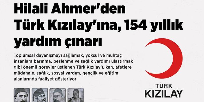 Hilali Ahmer'den Türk Kızılay'ına, 154 yıllık yardım çınarı