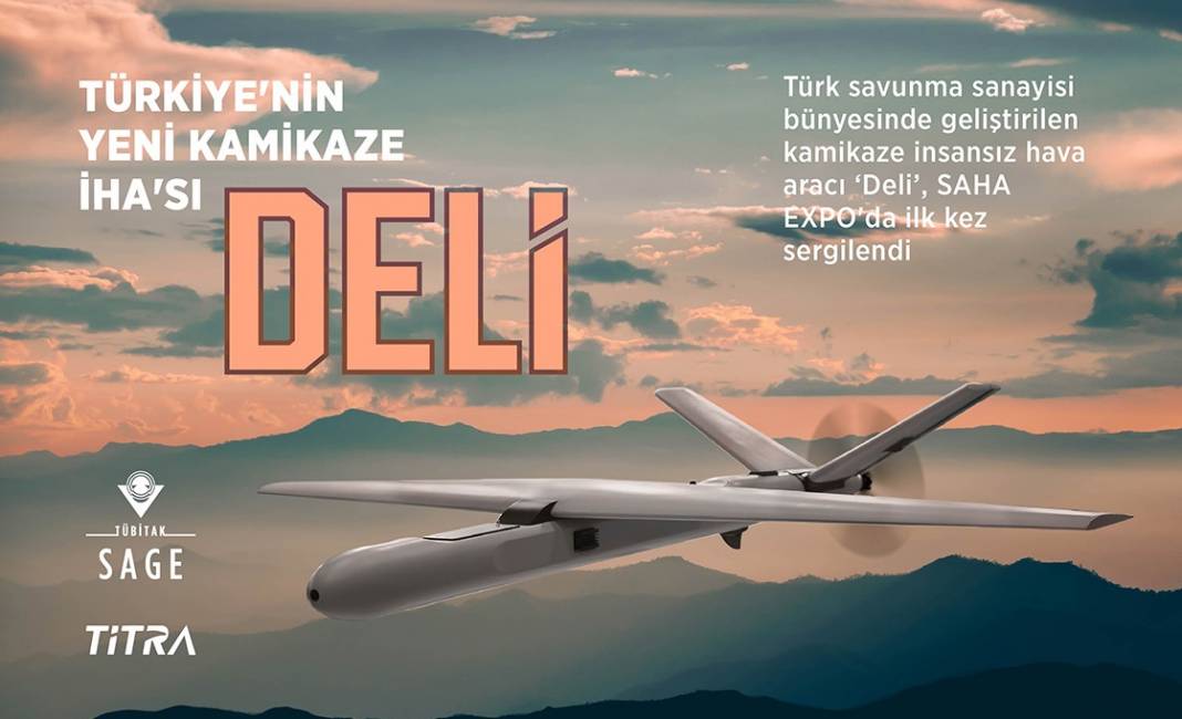 Türkiye'nin yeni kamikaze İHA'sı Deli 1