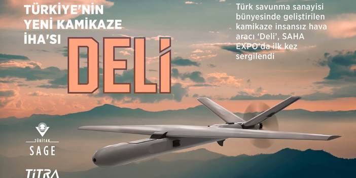 Türkiye'nin yeni kamikaze İHA'sı Deli