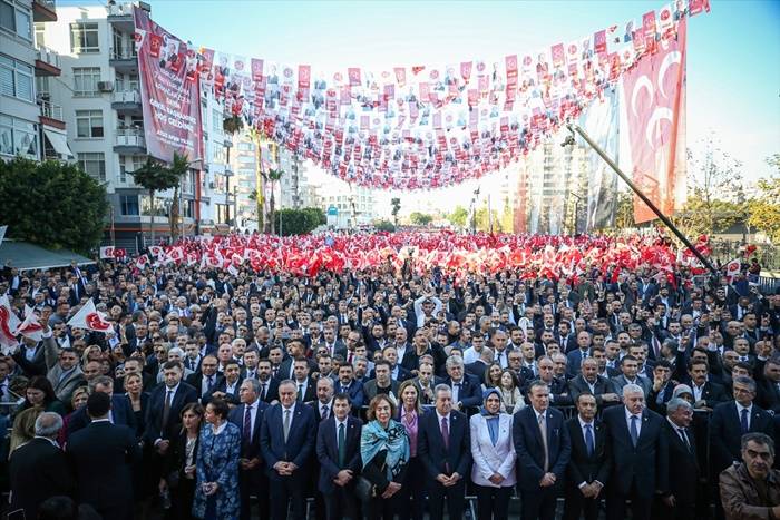 MHP Genel Başkanı Bahçeli, Mersin mitinginden kareler.. 10