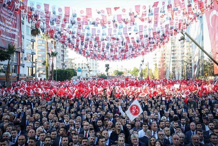 MHP Genel Başkanı Bahçeli, Mersin mitinginden kareler.. 12