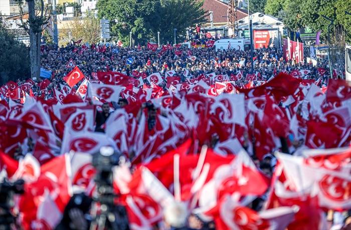 MHP Genel Başkanı Bahçeli, Mersin mitinginden kareler.. 13