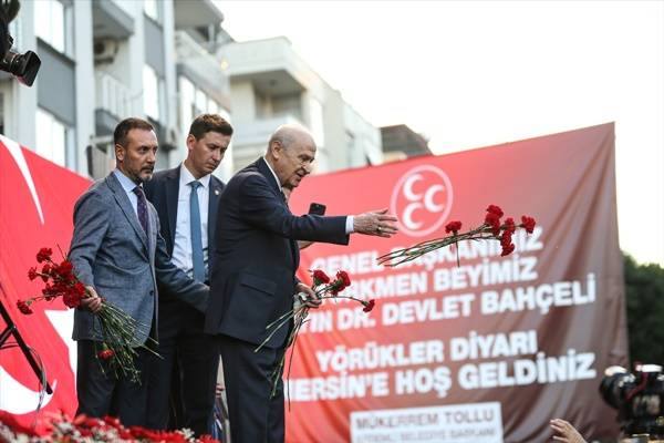 MHP Genel Başkanı Bahçeli, Mersin mitinginden kareler.. 6