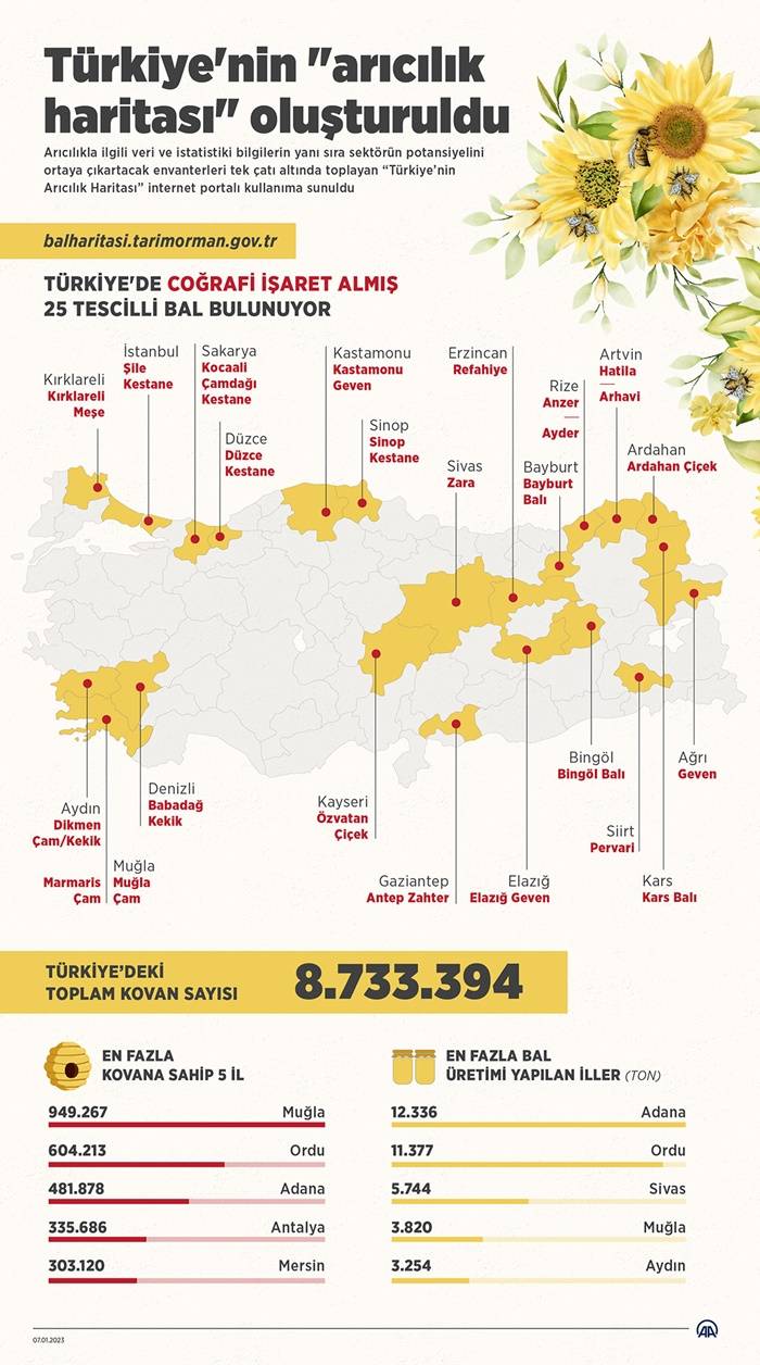 Türkiye'nin "arıcılık haritası" oluşturuldu 2