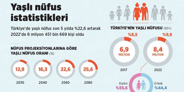 Yaşlı nüfus istatistikleri