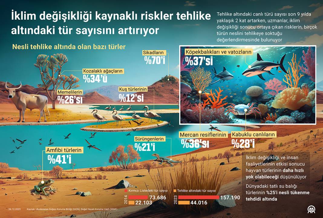 İklim değişikliği kaynaklı riskler tehlike altındaki tür sayısını artırıyor 1