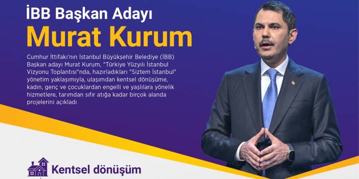 İBB Başkan Adayı Murat Kurum projelerini anlattı