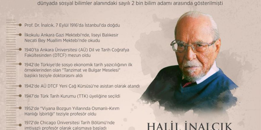 "Tarihçilerin duayeni" Halil İnalcık