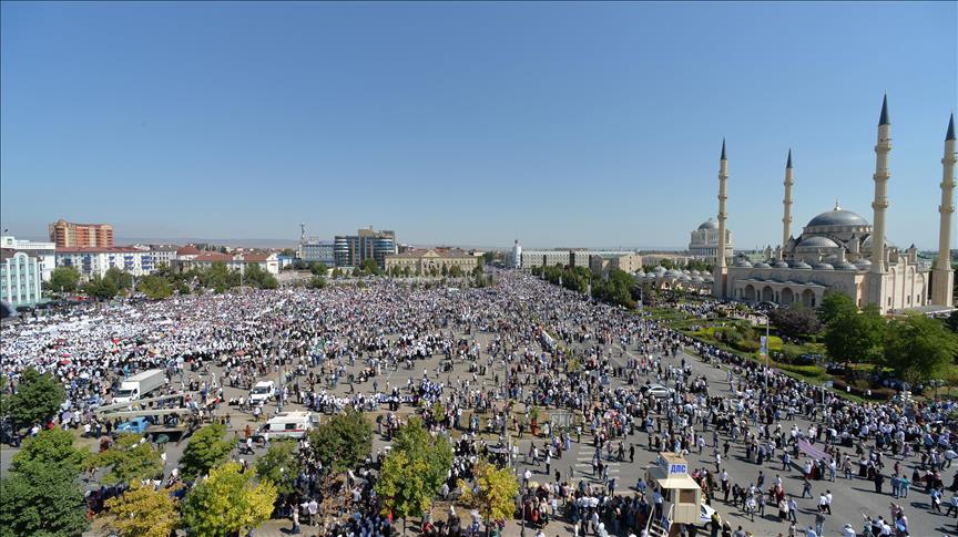 Çeçenistan'da Arakan katliamı protestosu 1