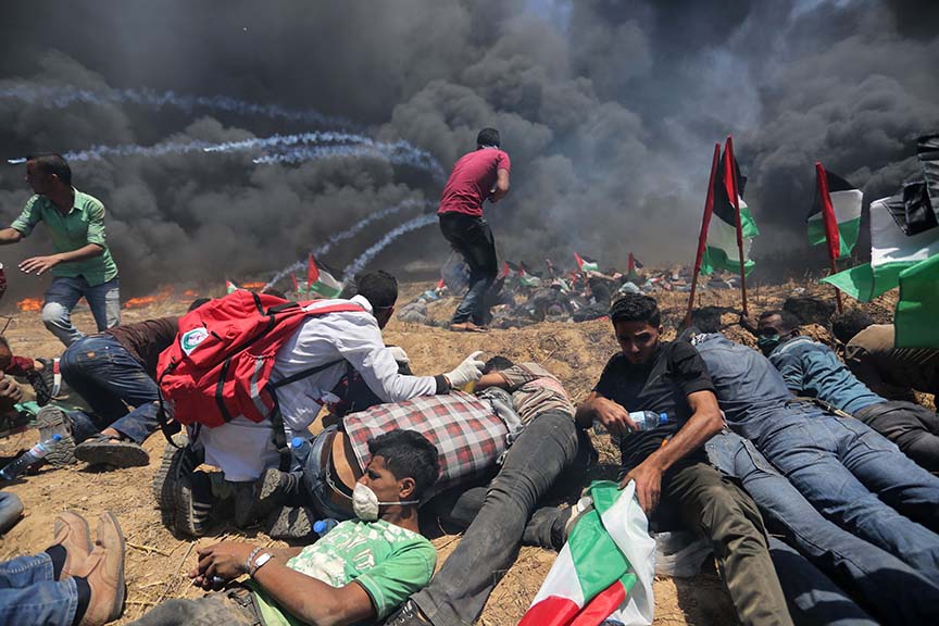 Gazze'deki gösterilerde 52 Filistinli şehit oldu 2