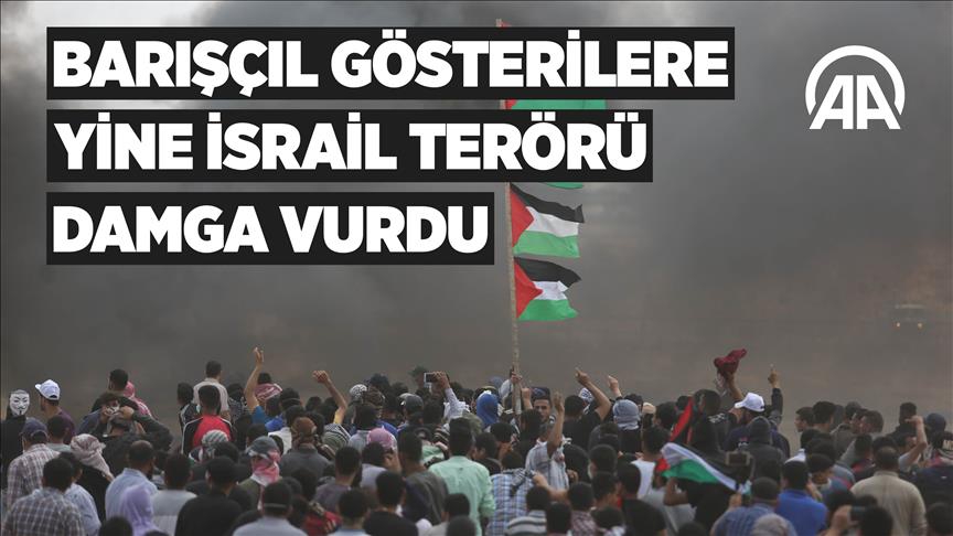 Gazze'deki gösterilerde 52 Filistinli şehit oldu 6