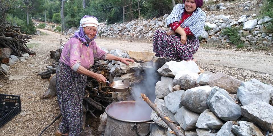 Barakdağı köyünde andız pekmezi yapımı.. 4