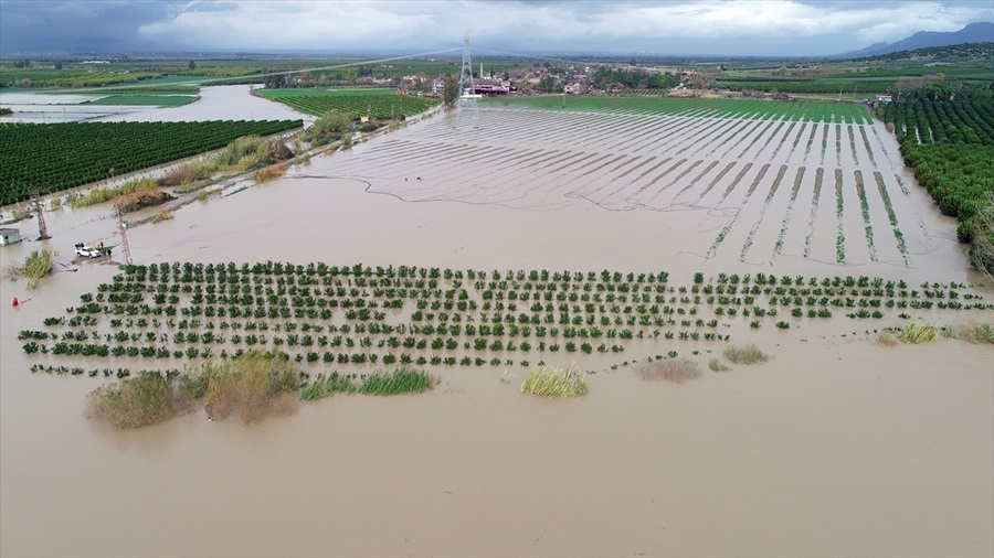 Adana'da nehir taştı 4