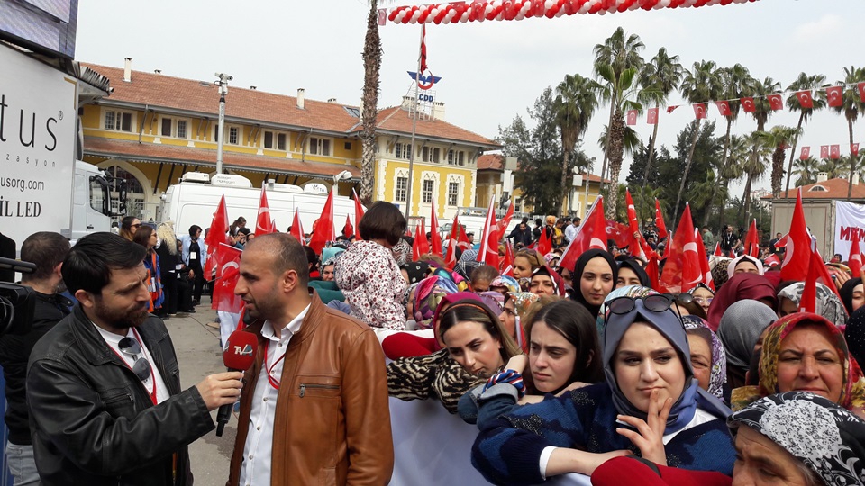 AK Parti Adana mitinginden.. 2