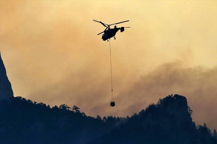 Adana'daki orman yangını drone ile havadan görüntülendi 11