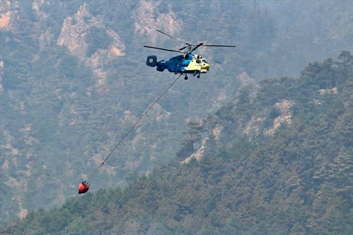 Adana'daki orman yangını drone ile havadan görüntülendi 3