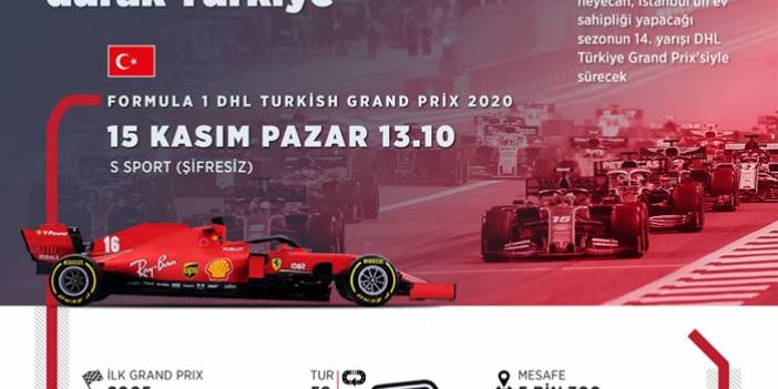 Formula 1'de sıradaki durak Türkiye