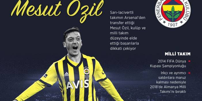 Fenerbahçe'de bir dünya yıldızı: Mesut Özil