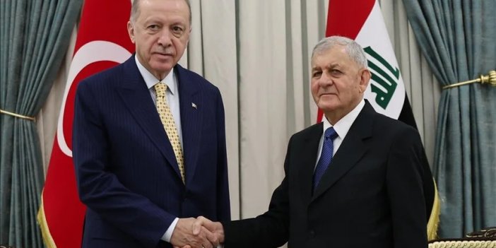 Cumhurbaşkanı Erdoğan, Irak Cumhurbaşkanı Reşid ile bir araya geldi