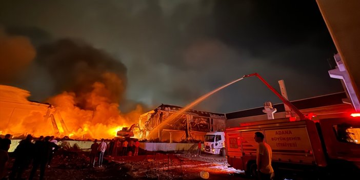 Adana'da motosiklet üretim tesisinde çıkan yangın kontrol altına alındı