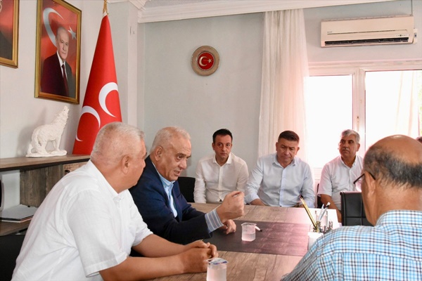 MHP Adana İl Başkanı Yusuf Kanlı, Karaisalı ilçesinde ziyaretlerde bulundu