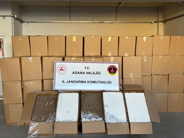 Adana'da 5 milyon makaron ele geçirildi