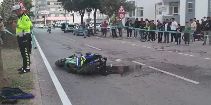 Adana'da devrilen motosikletteki 2 kişi öldü