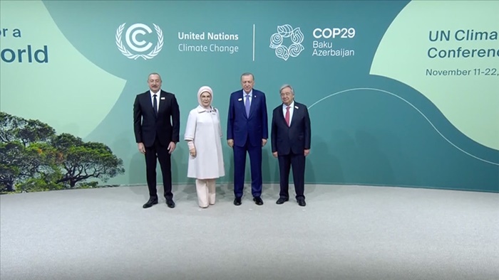 Cumhurbaşkanı Erdoğan'ın katıldığı COP29 Dünya Liderleri İklim Zirvesi başladı