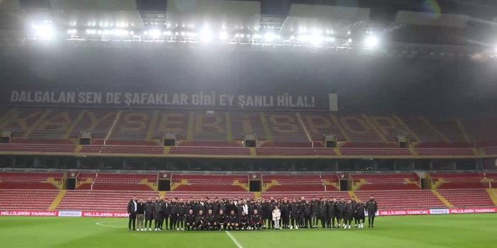 A Milli Futbol Takımı, Kayseri'ye geldi