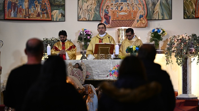 Adana'da Bebekli Kilisesi'nde Noel ayini yapıldı