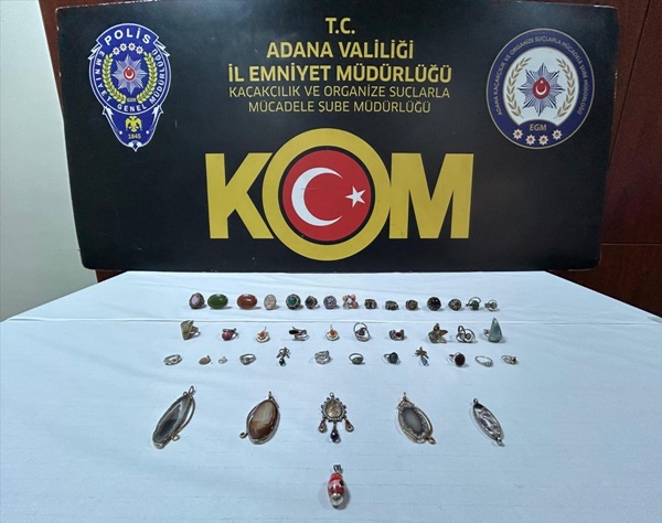 Adana'da tarihi eser niteliği taşıdığı değerlendirilen 43 obje bulundu