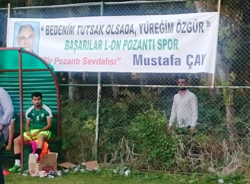 Kiremithanespor-Pozantıspor maçında Pankart Krizi