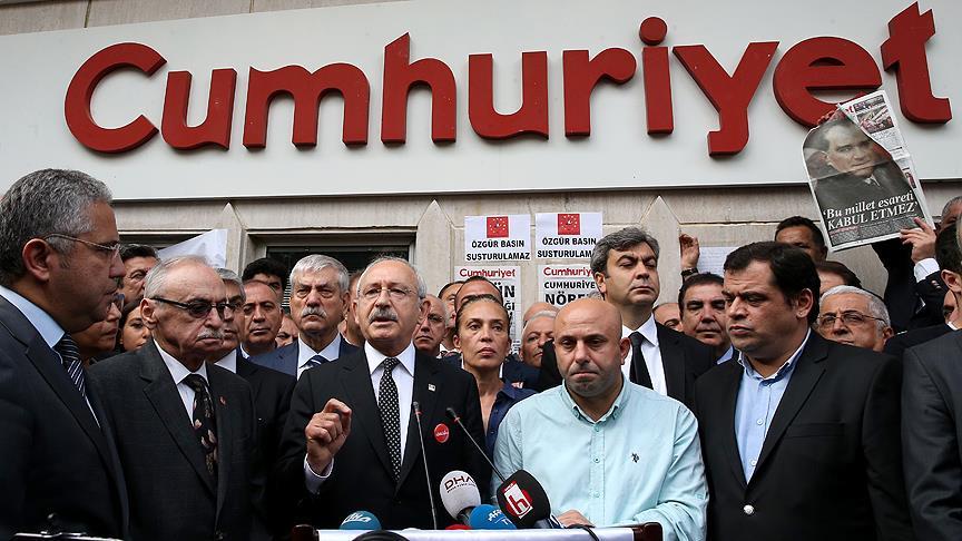 Cumhuriyet gazetesi davasında 5 kişinin tahliyesi istendi