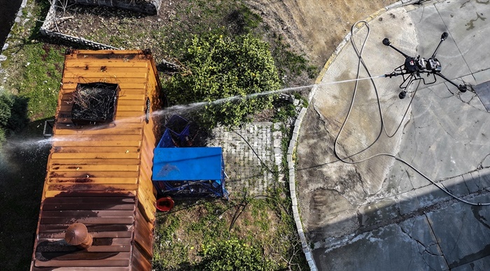 Mersin'de üretilen dronla olası yangınlarda etkin ve hızlı mücadele hedefleniyor