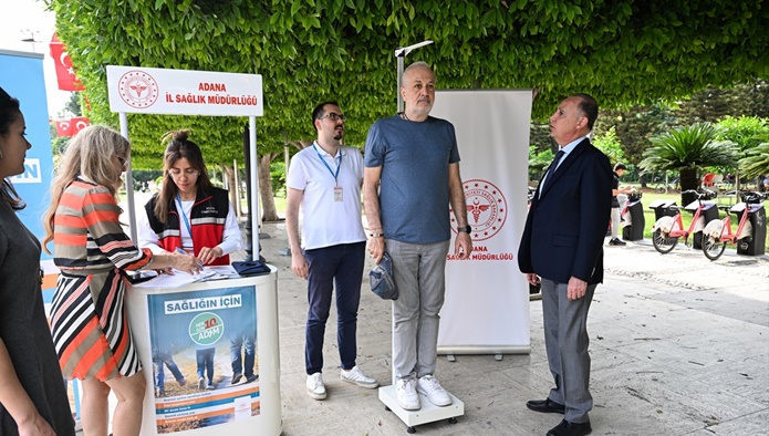 Adana'da "İdeal Kilonu Öğren, Sağlıklı Yaşa" kampanyası sürüyor