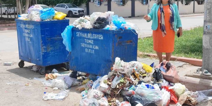 Seyhan Belediyesi çöpleri toplamadı, mahalleli isyan etti
