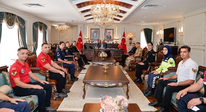Adana İl Jandarma Komutanı Sel'den Vali Köşger'e ziyaret