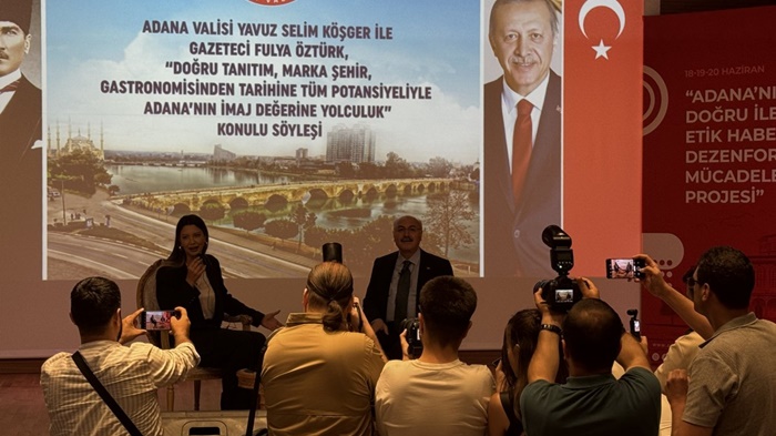 Adana'da, "Adana'nın imaj değerine yolculuk" söyleşisi yapıldı