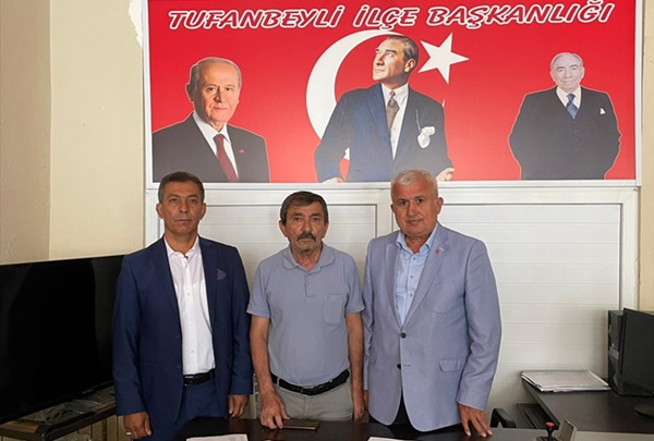 MHP Tufanbeyli İlçe Teşkilatı'nın yeni yönetimi göreve başladı