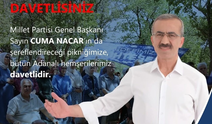 Millet Partisi Genel Başkanı Cuma Nacar, 'Kamışlı Yaylası Kır Şenliği'ne Katılacak