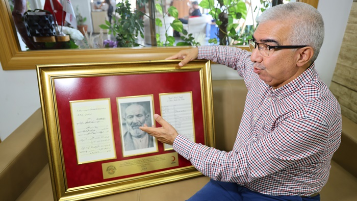 Filistin'de esir düşen dedesinin 107 yıllık mektubuna ulaştı