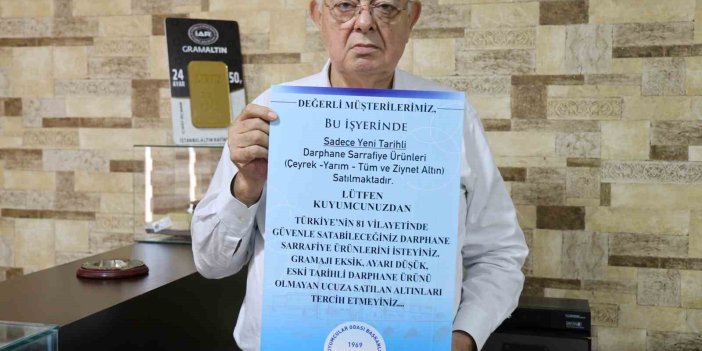 Sahte ve ayarı düşük altınlar arttı, darphane dışı ürün satışı yasaklandı