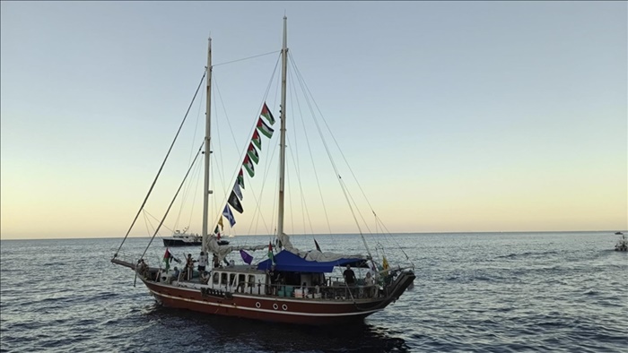 Küresel Sumud Filosu, 3 deniz mili uzaklarında 20'den fazla gemi olduğunun tespit edildiğini bildirdi