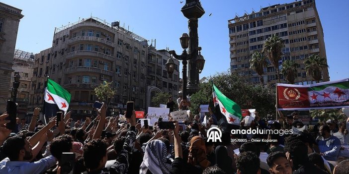 Suriye'de terör örgütü PKK/YPG protesto edildi
