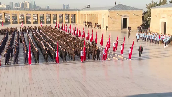 Atatürk için Anıtkabir'de devlet töreni düzenlendi