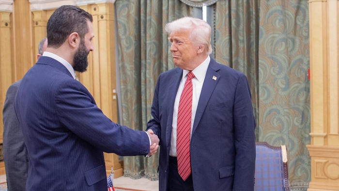 ABD Başkanı Trump ile Suriye Cumhurbaşkanı Şara bir araya geldi